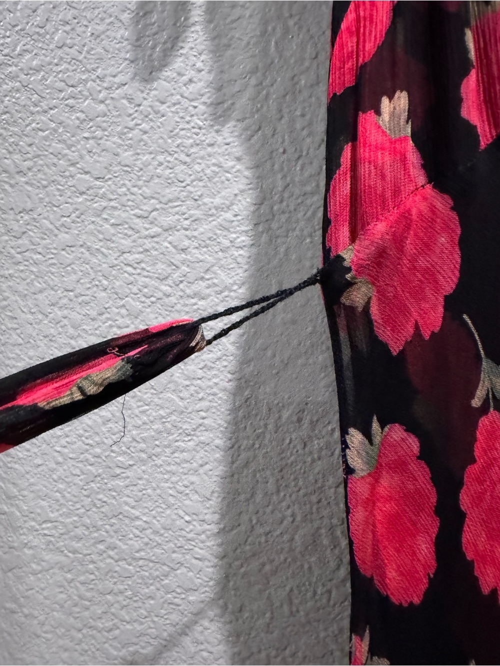 RIXO Black Maxi Dress with Pink Floral Print - Picture 5 of 5